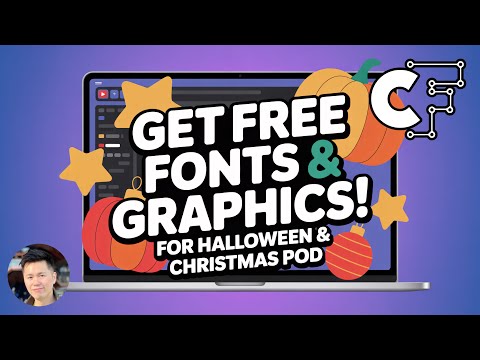How To Get Free Fonts & Graphics from Creative Fabrica for Your POD Halloween & Christmas Designs