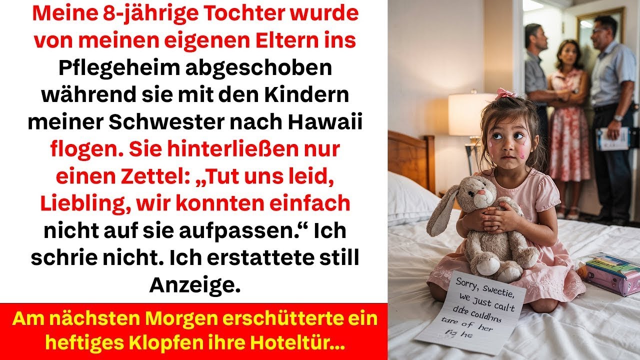 Meine Eltern gaben meine Tochter ins Heim am nächsten Morgen klopfte es heftig an ihre Tür