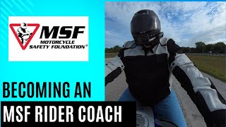 Becoming an MSF Rider Coach Vol 1 #MSF #ridercoach #motorcyclesafetyfoundation #MTII