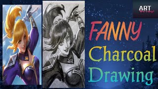 Fanny Reality Picture To Charcoal Drawingspeed Art