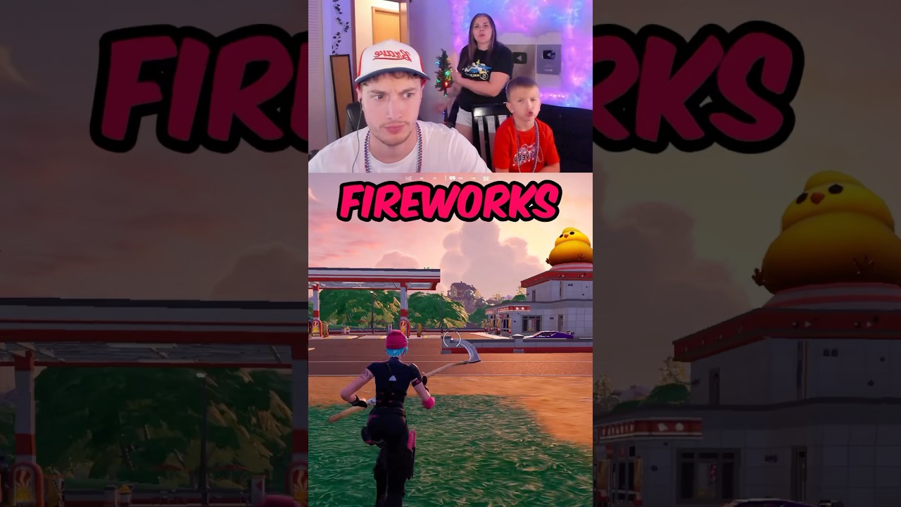 LAVA CHICKEN FIREWORKS 😂 (fortnite) ​⁠@Wyful