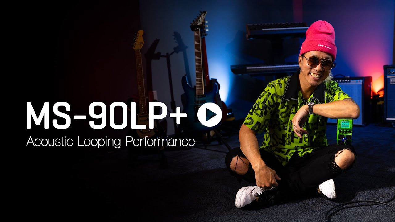 The Zoom MS 90LP+ : Acoustic Looping Performance - YouTube