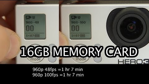 How Long Can You Record With 16GB Memory Card? GoPro Tip #94 | MicBergsma