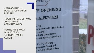 Iowa changing requirements for those collecting unemployment