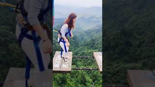 Bungee Jumping With Rope In Beautiful Place, :$ Asmr Bungee Jumping #shorts