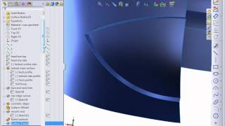 Advanced Solidworks 2012 Tutorial | Ruled Surfaces and Mutual Trim