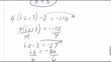Solving Simple First Degree Equations Part 2