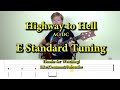 Highway to hell  acdc bass cover with tabs