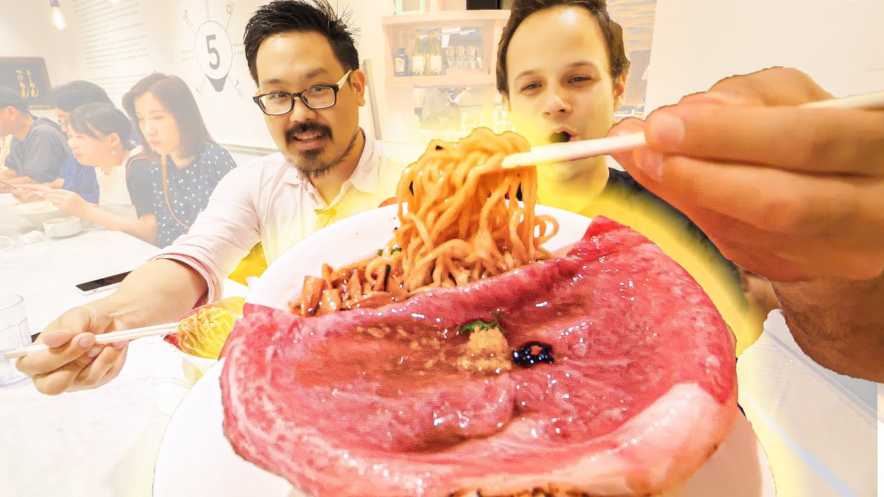 LEVEL 9999 Ramen Tour of Tokyo, Japan - ULTIMATE WAGYU Beef Ramen + FOIE GRAS Ramen -  Japanese Food | The Food Ranger