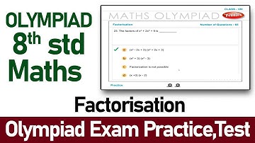Factorisation | Maths Olympiad 8th Class | Olympiad Exam Preparation