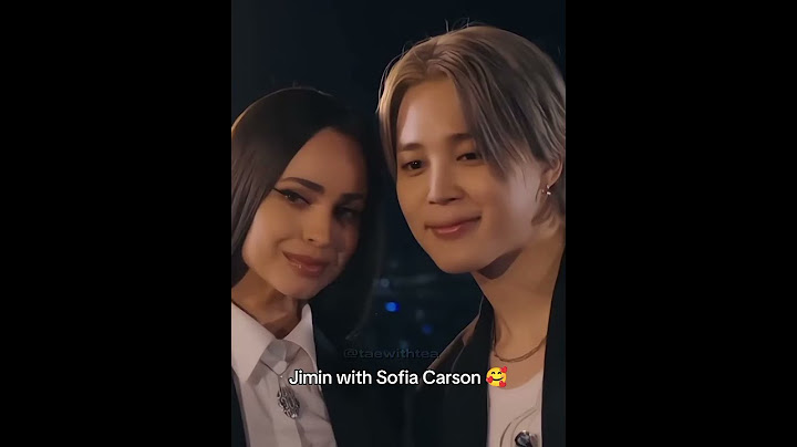 Jimin and Sofia Carson for slow dance💜✨#bts #jimin #sofiacarson