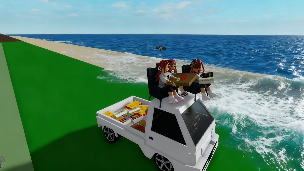 Drama Roblox Sultan Bagi Makanan Gratis Naik Mobil Pick Up 🤣 Melody & Aluna