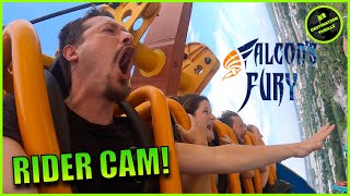 Worlds Scariest Drop Tower First Ride On Falcons Fury at Busch Gardens Tampa (On Ride Reaction)