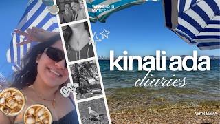 A day in KINALI ADA with mama (Beach, Coffee and Art) girls day, Summer Diaries, Vlog ⛱☀️🎨👙☕️