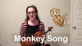 How to play Monkey Song - Beginning Violin