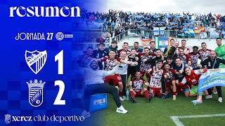 Summary of Atlético Malagueño 1-2 Xerez CD