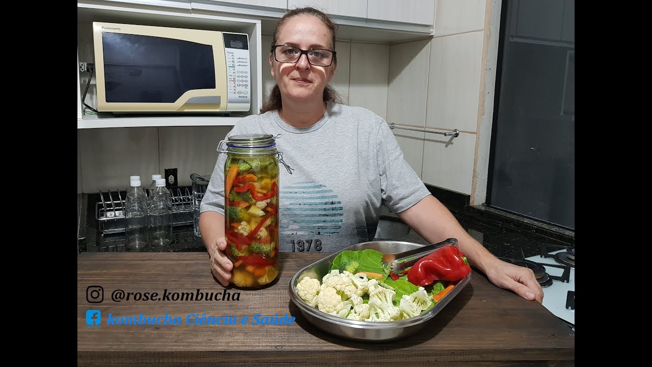 VINAGRE DE KOMBUCHA # 6 - LEGUMES NO  KOMBUCHA