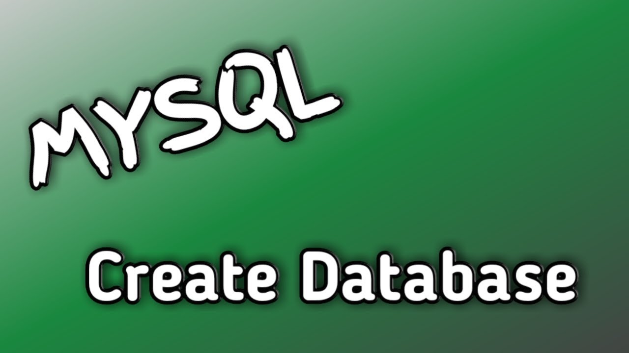 SQL Tutorial for Beginners - Create, Use and Drop A Database - YouTube