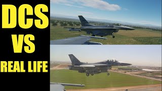 F-16 Landing DCS VS Real life