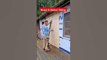 Installing Board & Batten Siding #Siding #sidingcontractor #hometips #homerepair #carpentry #diy