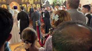 Венчание Софии и Кристиана в православной церкви в Лос Анджелесе