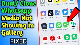 How To Fix Dual/ Clone Whatsapp Media Not Showing in Gallery 2022 screenshot 4