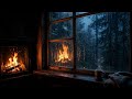 Heavy Rain & Crackling Fireplace Sounds | 1 Hour @noctararelax
