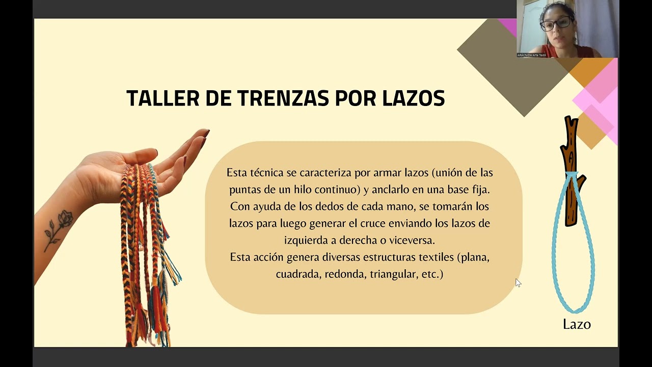 TRENZADO POR LAZOS - TALLER GRATUITO