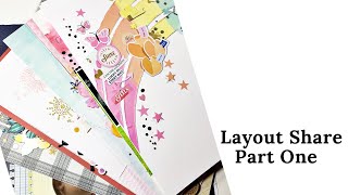 Scrapbook Layout Share | Part 1 | Scrapbook ideas and inspiration | ScrappyNerdUK