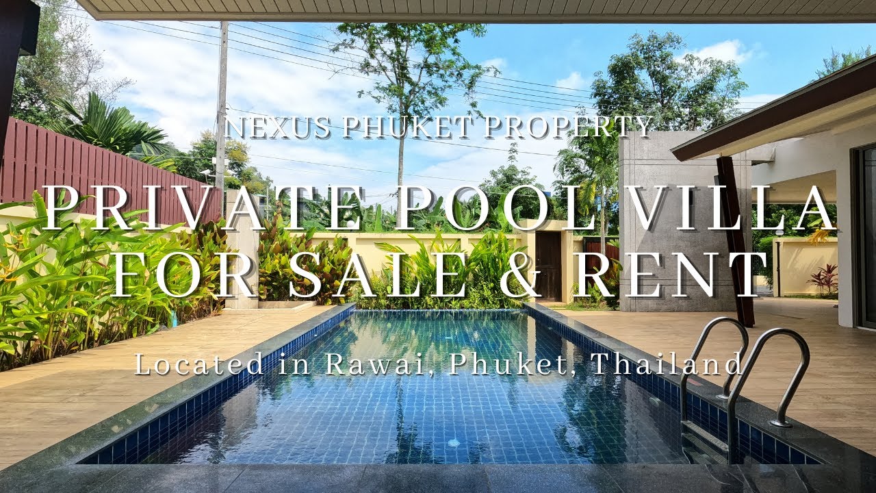 3 Bedrooms Private Pool Villa for SALE and RENT in Rawai, Phuket / 3ベッド
