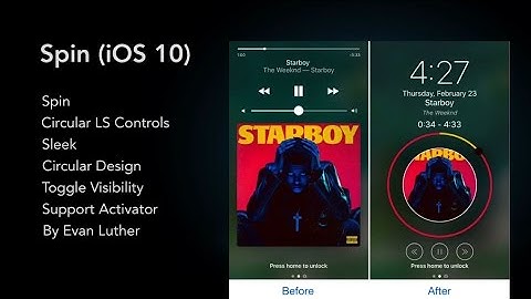 Spin(iOS10): takes a circular approach on Lock screen music controls