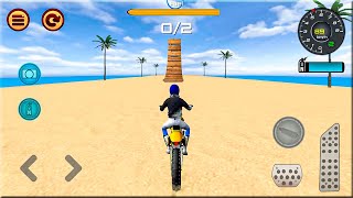 Motocross Beach Race Jumping 3D - Dirt Motor Cycle Racer Games screenshot 1