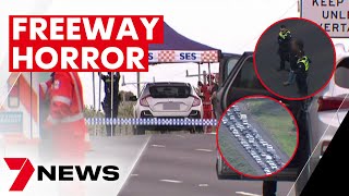 Shock incident on Princes Freeway causes traffic chaos | 7NEWS