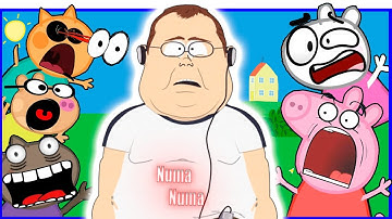 Pizza Tower Screaming Meme But Peppa Pig Characters Singing NUMA NUMA SONG