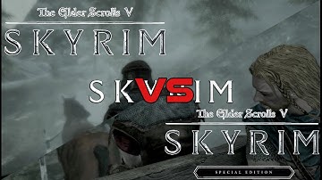 Skyrim Special Edition VS Skyrim Normal Edition Intro Comparison