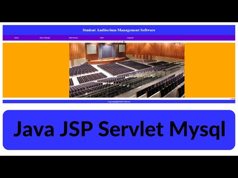 Student Auditorium Management Java JSP Servlet Mysql