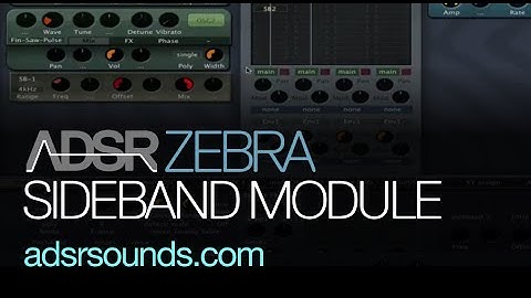 U-he Zebra - Understand The Sideband Module - How To Tutorial