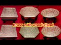 Pooja Brass peeta# wooden stand For pooja Available@ mitu Entertainment order @ 8300779965
