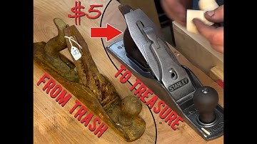 They said this was trash. I still bought it. (Hand plane restoration)
