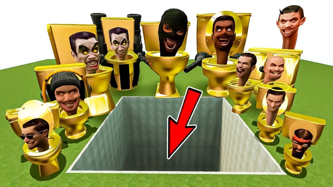 Spartan Kicking All New Skibidi Toilets in the Giant Pit #206 - Garry's Mod