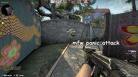 marine gets panic ptsd attack in csgo (heartbreaking video)