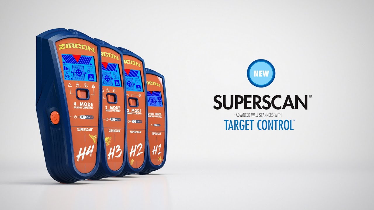 Zircon SuperScan​® K4 Advanced Wall Scanner & Stud Finder