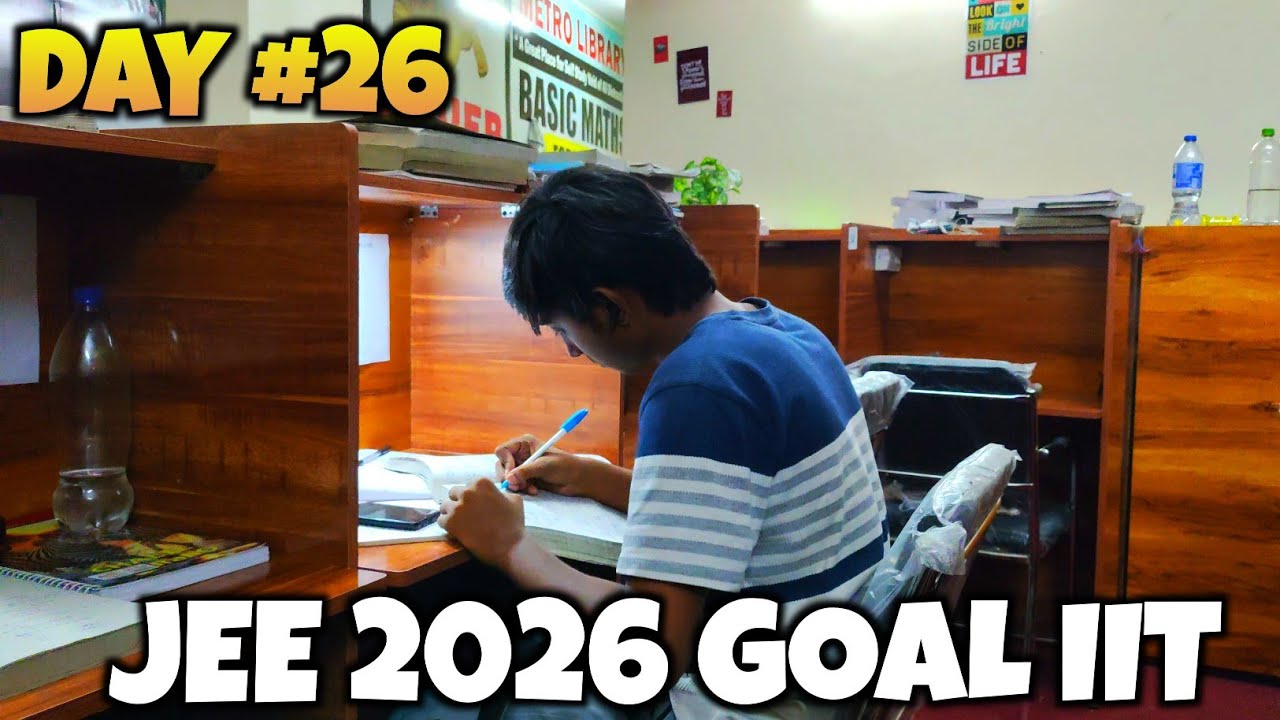 My 26th Vlog Of Jee 2026 | Goal To IIT In 6 Months | IIT JEE 2026 Day ...
