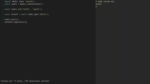 Connect to a Redis server from Node.js (Screencast)