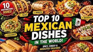 Top 10 Most Popular Mexican Dishes in the World | Mexican Food That Everyone Loves! 🔥
