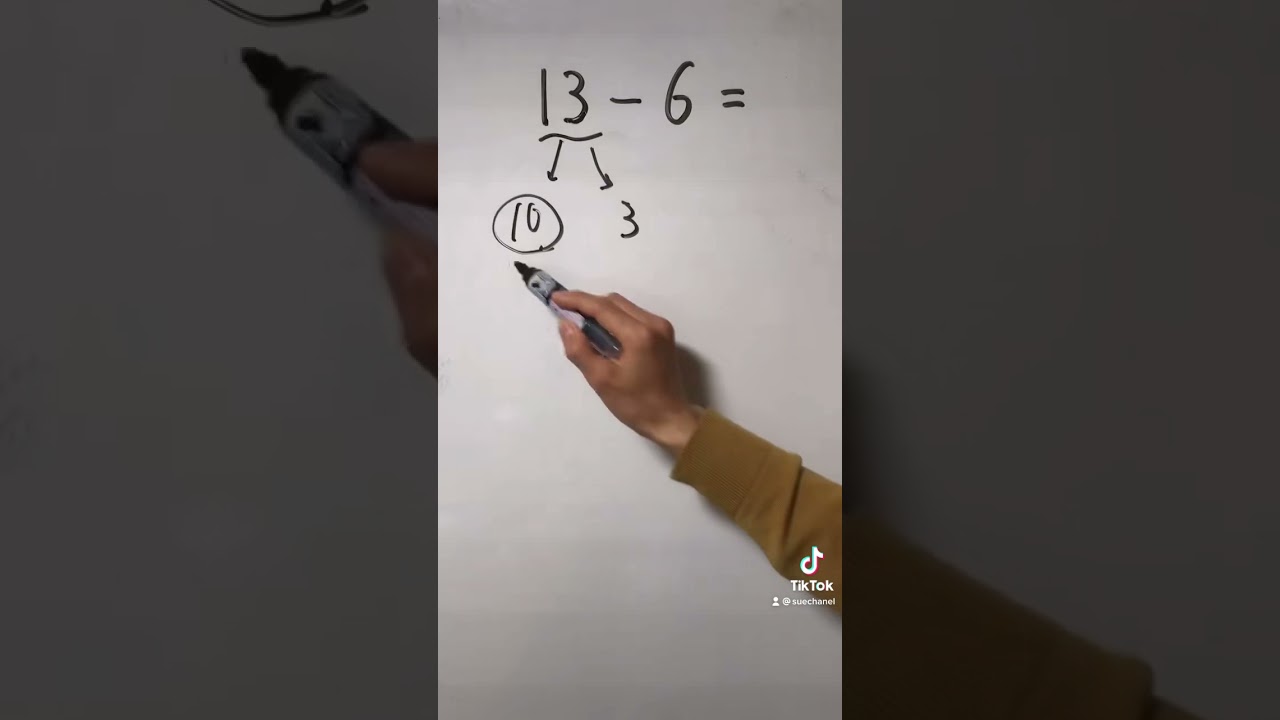 【小学生　算数】TikTokで12万回再生された「13-6のやり方」