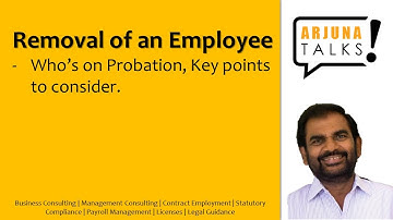 Removal of an employee on Probation - What you need to know