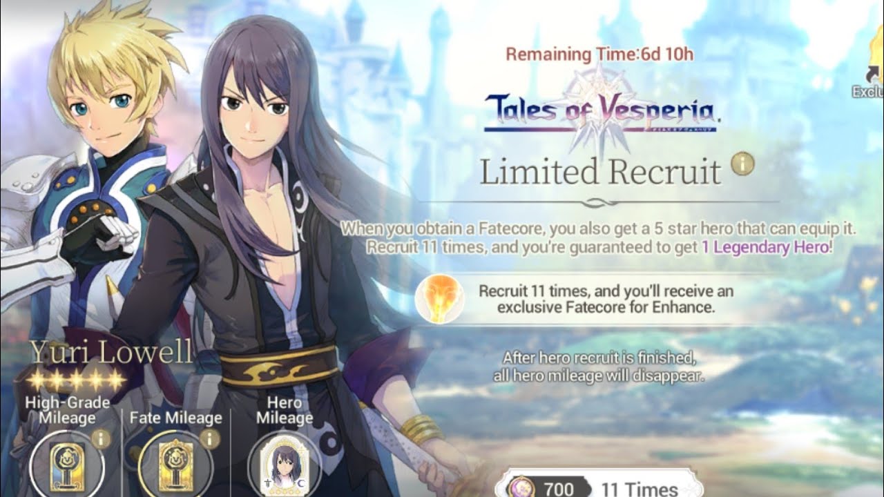 WerebearGaming x Exos Heroes Tales of Vesperia - Yuri Lowell Summons! ~this noice, maybe?!?~