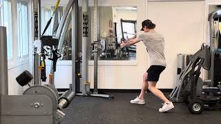 Split Stance Cable Row