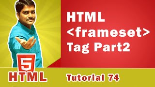 HTML frameset Tag and Frame Tag Part 2 - HTML Tutorial 74 🔥😉👍